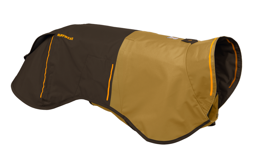 Ruffwear Sun Shower lightweight dog raincoat with back and side coverage for wet potty walks