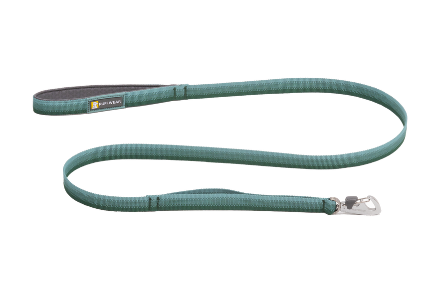 Ruffwear Front Range fixed-length dog leash with padded handle and accessory loop for everyday walks