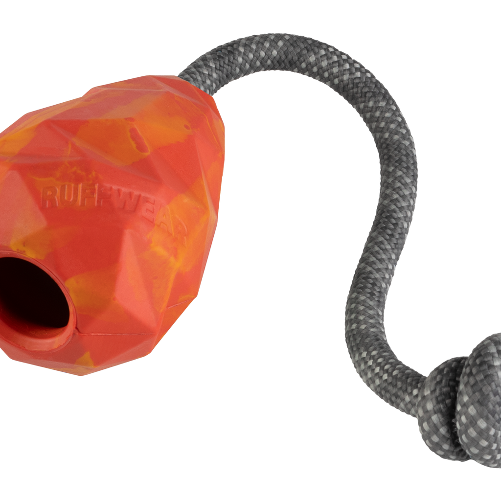 Huck With Rope Huck-a-Cone™ Rubber Dog Toy | Tug, Throw, Fetch | Ruffwear