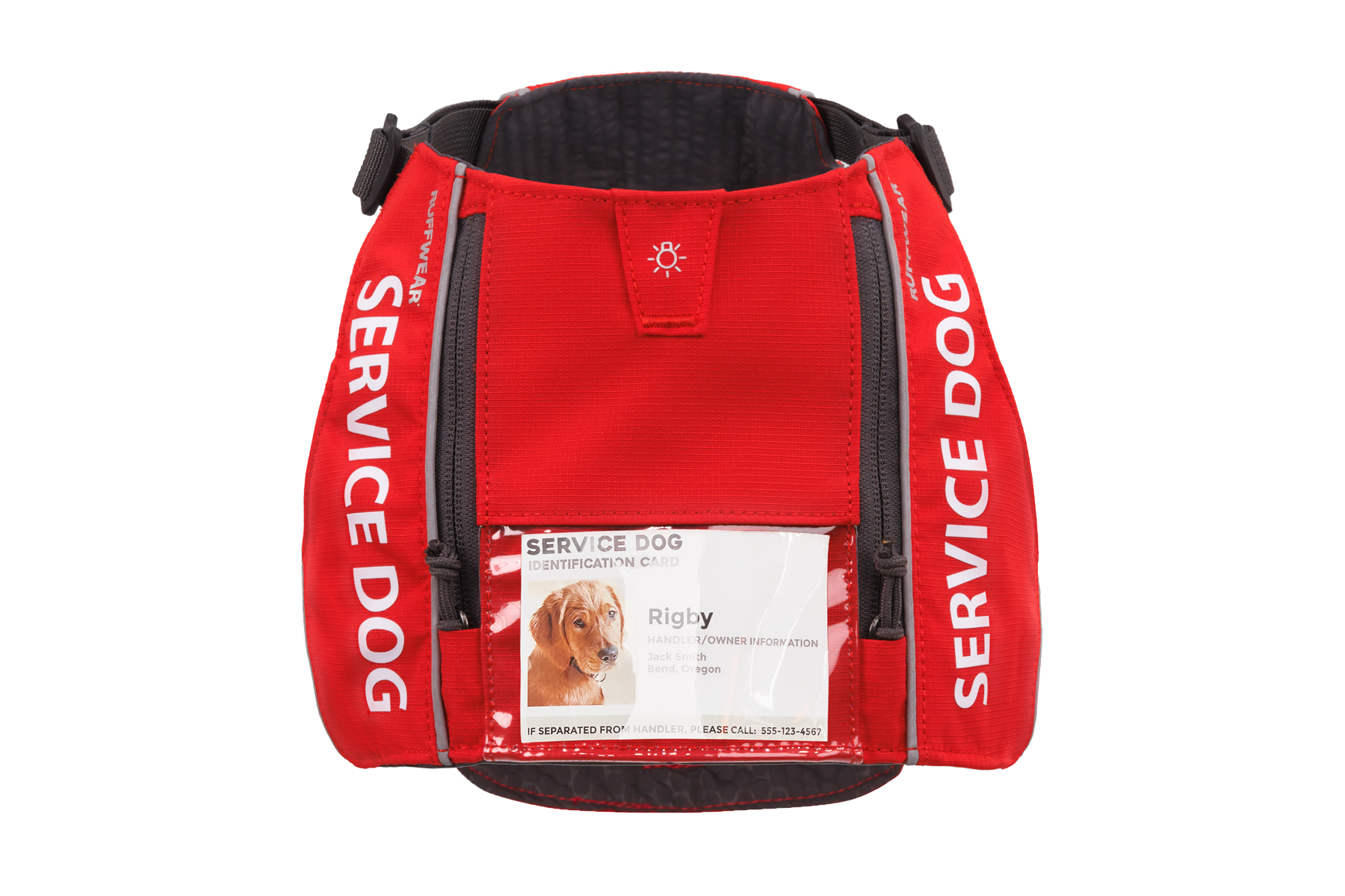 Red service dog 2024 vest
